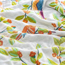 Boho Throw Blanket for Bed, 100% Cotton Soft Rustic Quilt Fall Blanket, 60"x80" Floral Printed Farmhouse Decor Bed Blankets, All Season Rustic Reversible Bohemian Throw Quilt by CozyNest Decor