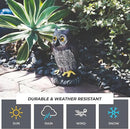 Galashield Owl Decoy | Plastic Owls to Scare Birds Away | Owl Statue for Garden & Outdoors - Pack of 3 by GreenHaven Gardens