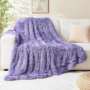 GONAAP Fuzzy Faux Fur Throw Blanket Twin Size Lavender Super Soft Cozy Plush Fuzzy Shaggy Blanket for Couch Sofa Bed (Lavender, Twin(60"x80")) by CozyNest Decor