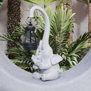 Statue Decoration, Figurine, Lawn Statue, Sculpture Ornament, Animal Figurine - Elephant Resin Statue with Lantern (Chest) by GreenHaven Gardens
