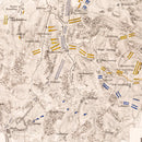 Vintage Map of the Battle of Ecmuhl, 1809
