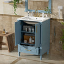 Bathroom Vanity With Ornate French Cylinder Legs, Soft Close Drawer by HouseOfZazla
