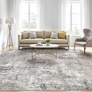 6x9 Area Rugs Washable Rug: Large Abstract Modern Soft Stain Resistant Indoor Floor Non Slip Accent Carpet for Living Room Bedroom Nursery Playroom Dining Room Office Dorm Home House- Gray Rust by TinyTreasures Baby Boutique