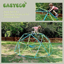 Climbing Dome, 10FT Jungle Gym with Swing for Kids 3 to 10 Outdoor Play Equipment, Supports 800lbs Toddler Play Set, Anti-Rust & Easy Assembly, Gift for Boys Girls (Yellow & Blue) by TinyTreasures Baby Boutique