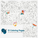 Whimsical Sticker Book Activity for Kids, Into The Forest by Cupkin, Toddler Airplane Travel Essentials, 500+ Stickers for Kids 12 Scenes + Coloring Book Pages, Crafts Ages 2-8 by TinyTreasures Baby Boutique