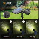 Solar Spot Lights Outdoor, 21 LEDs Solar Outdoor Lights Auto On/Off with 3 Modes, IP67 Waterproof Solar Yard Spotlight Landscape Lighting Garden Wall Lights, 2-in-1 Solar Powered Lights, 2Pack by GreenHaven Gardens