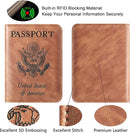 Passport Holder Cover Wallet Travel Essentials Leather Rfid Blocking Case Vacation Luggage Must Haves Travel Accessories for Men Women (116