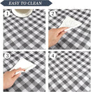 Picnic Blanket Waterproof Beach Rug 80''x80'' Picnic Mat Washable Lightweight with Handle Navy Blue Checkered for Hiking Travelling Outdoor Camping,Parks by TinyTreasures Baby Boutique