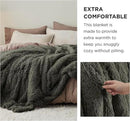 Bedsure GentleSoft Fluffy Olive Green King Size Blanket for Bed, Thick Soft Sherpa Faux Fur Fleece Bedding Fuzzy Plush Winter Warm Heavy Large King Blanket, Cozy Olive Gifts for Men Women, 108x90 by CozyNest Decor