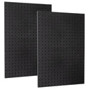 WallPeg Made in USA Pegboard Panels Garage Organization - Wall Storage Kit (PB-2 B) (2) ea - 24" x 16" Peg Board Tool Organizer Panel Set - Garage Organizer Kit by GreenHaven Gardens