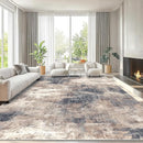 Amada 8x10 Area Rug, Modern Abstract Living Room Rug with Non-Slip Backing & Short Pile, Large Washable Rug with Abstract Pattern for Living Room, Bedroom and Dinning Room, Brown by TinyTreasures Baby Boutique