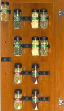 Simple Houseware 20 Spice Gripper Spice Accessories Spice Organizer- 4 Strips, Holds 20 Jars, Black by CozyNest Decor