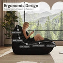 Bean Bag Chair, Oversized Bean Bag Chair for living Room, Fireside Chair for adults with Memory Foam Filled, Big Accent Sofa Lounge Floor Sofa for Gaming, Reading, Relax, No Assembly Required. (Black) by CozyNest Decor