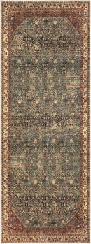 Keen Home Design 2x10 Rug - Machine Washable Runner with Non-Slip Backing, Ideal for Hallway, Entryway, Kitchen, Laundry Room - Vintage, Easy Clean, Durable, Low Pile Rug - (2'6" x 10') by CozyNest Decor
