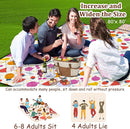 Poedist Extra Large Picnic Blanket Waterproof,80"x 80"Foldable Machine Washable Beach Blanket,Outdoor Blanket for 6-8 Adults,Suitable for Indoor Crawling,Park Beach,Camping,Hiking,Family Travel(Fruit by TinyTreasures Baby Boutique