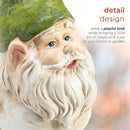 Alpine Corporation 12" Tall Traditional Outdoor Garden Gnome Yard Statue Decoration by CozyNest Decor