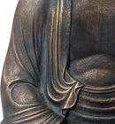 Glitzhome GH20384 22.75" Indoor Outdoor Sitting Meditating Buddha Zen Statue, 22.75 Inch Tall, Bronze by GreenHaven Gardens