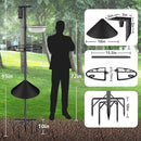 Bird Feeder Pole Stand,95 Inch House Pole for Outdoors Weather Station,Heavy Duty Metal Mount Kit Adjustable Multifunctional Bird Feeder Set by GreenHaven Gardens