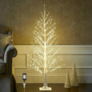 Birchlitland LED Alpine Trees 4FT 450L Warm White Fairy Lights, Lighted Trees for Indoor Outdoor Home Thanksgiving Christmas Holiday Decoration by CozyNest Decor