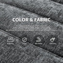 Bean Bag Chairs for Adults Giant Bean Bag Chair Memory Foam BeanBag Chair Big Bean Bag Sofa with Filler Faux Fur Fireside Beanbags Lazy Sofa for Living Room Bedroom Dorm Office (Darkgrey Chenille) by CozyNest Decor