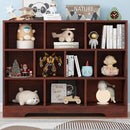 Book Shelf, 10 Cubes Storage Organizer, 3-Tier Open Shelf Wooden Bookcase, Freestanding Cherry Bookshelf Cube Shelf for Living Room by CozyNest Decor