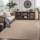 CAMILSON Easy Jute Rug 5x7, Indoor Outdoor Natural Color Fiber Area Rugs for Living Room Patio and Kitchen Rug Herringbone Seagrass Woven Design Easy-Cleaning Washable Outside Carpet Alfombras 5 x 7 by CozyNest Decor