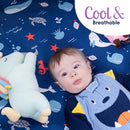 GROW WILD Blue Ocean Baby Crib Sheets for Boys (3 Pack) - Jersey Knit Fitted Sheet (52" x 28"), Toddler Bedding Set & Baby Boy Crib Bedding Set, Turtles and Sea Animals Theme by TinyTreasures Baby Boutique