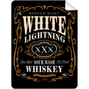 White Lightning Whiskey Bottle Self Prop Adhesive Label