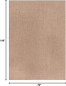 CAMILSON Easy Jute Rug 6x9, Indoor Outdoor Natural Color Farmhouse Area Rugs for Living Room Patio and Kitchen Rug, Solid Boho Woven Design, Easy-Cleaning, Washable Outside Carpet Alfombras (6 x 9) by CozyNest Decor