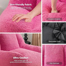 Homguava Bean Bag Chairs for Adults,Giant Beanbag Couch Adult Bean Bag Chair with Filler Included,Modern Lazy Sofa Comfy Chair for Living Room(Pink) by CozyNest Decor