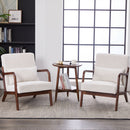 Accent Chair With Pillow And Wood Frame by HouseOfZazla