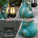 Elephant Garden Statue Outdoor Décor with Solar Lights Lantern,Elephant Solar Light Figurines Outside Decorations for Yard，Lawn Patio, Balcony, Unique Housewarming Gifts by CozyNest Decor