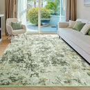 Kelarea 4x6 Rug for Living Room, Green Washable Non-Slip Rugs, Low Pile Soft Modern Abstract Carpet for Bedroom, Kitchen, Dining Room, Classroom, Dorm, Nursery, Home Office by TinyTreasures Baby Boutique