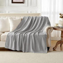Joydeco Chunky Cable Knit Throw Blanket, Lightweight 100% Cotton Soft Cozy Throw Twin Blanket for Couch Bed and Sofa, Rustic Breathable Farmhouse Blanket Gift for Women Men(Grey, 60"x80") by CozyNest Decor