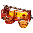 Firetruck Whiskey Decanter with Two 12 oz