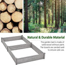 Yaheetech 8×4ft Wooden Horticulture Raised Garden Bed Divisible Elevated Planting Planter Box for Flowers/Vegetables/Herbs in Backyard/Patio Outdoor, 93 x 48 x 10in, Gray