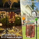 KY&BOSAM Solar Lanterns Outdoor Waterproof Hummingbird Garden Decor Birthday Gifts for Women Mom Grandma Hanging Solar Lights Outdoor Metal LED Lantern Outside for Yard Patio Backyard Porch Pathway by GreenHaven Gardens