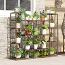 Bamworld Large Plant Stand Indoor Plant Shelf Outdoor Tall Wood Plant Holder for Living Room Multiple Plants Patio Balcony Garden 17 Pots by GreenHaven Gardens