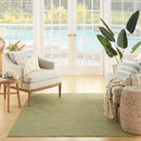 Nourison Home Positano Indoor/Outdoor Green 9' x 12' Area Rug, Easy Cleaning, Non Shedding, Bed Room, Living Room, Dining Room, Backyard, Deck, Patio (9x12) by CozyNest Decor