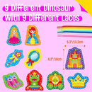 9 Pieces Kids Lacing Cards, Double Sided Sewing Cards in 9 Princess Theme Cards with 9 Colorful Laces, Imagination Development Lacing Toys Games for Children Educational and Learning Activity by TinyTreasures Baby Boutique