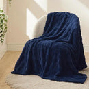 Bedsure GentleSoft Navy Blue Throw Blanket for Couch - Super Soft Cozy Blankets Gifts for Women Men Girls, Cute Small Fleece Throws for Bedroom Home Decor, 50x70 Inches by CozyNest Decor