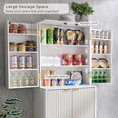 OKD Fluted Kitchen Pantry, 72" Tall Mid Century Modern Storage Cabinet with Adjustable Shelves & Door Organizer, Wood Cabinet for Kitchen, Living Room, Solid White by CozyNest Decor