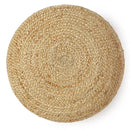 REDEARTH · Jute Circular Low Pouf Ottoman - Braided Pouffe Accent Sitting Round Footrest for Living Room, Bedroom, Nursery, kidsroom, Patio, Gym; 100% Jute Set of 2 (18"x18"x10"; Natural) by CozyNest Decor