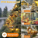 Christmas Light 1000 LEDs 336ft Green Cable Wire Fairy String Tree Twinkle Lights Plug in 12 Modes for, Outdoor, Garden, Wedding, Christmas Party, Home Decoration (Warm White) by GreenHaven Gardens