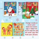 90shine 4PCS Christmas Crafts for Kids Ages 4-8 Sticker Paint Books - Includes Santa Clause Snowman Elf Gnome and More Designs Gift Party Create 40 Pictures by TinyTreasures Baby Boutique