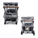 Big Size Rain Cover for Stroller, Mosquito Net for Trolley Cart, 2in1 Big Cover with Window for Picnic Camping Wagon Stroller Waterproof Windproof Accessories (Cart Not Included) by TinyTreasures Baby Boutique