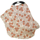 Breathable Car Seat Cover for Babies – Multi-Purpose Soft Rayon Nursing Cover for Breastfeeding, High Stretchy Infant Carseat Canopy, Stroller Cover (Smooth Rayon, Warm Floral) by TinyTreasures Baby Boutique