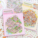 Sticker Therapy 3D Scene – 6 Sets Large Size DIY 3D Sticker Scenes with Tweezer for Adults Kids Relief Stress Pass The Time, Cute Miniature House Room Material Collection Book 02 by TinyTreasures Baby Boutique