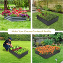 Sunnydaze Galvanized Raised Garden Bed - Metal Raised Bed for Gardening - Outdoor Planter Box for Flowers, Plants, and Vegetables - Gray - 48" W x 36" D x 12" H Rectangle by GreenHaven Gardens