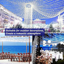 KNONEW 403ft 1000 LED String Lights Outdoor Christmas Lights 8 Modes & Timer Fairy Light Plug in Waterproof LED String Lights for Xmas Yard Tree Wedding Party Holiday Decorations (Cool White) by GreenHaven Gardens